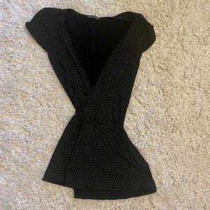 Brandy Melville Polka-dot Wrap Dress (Size OS, S-M)